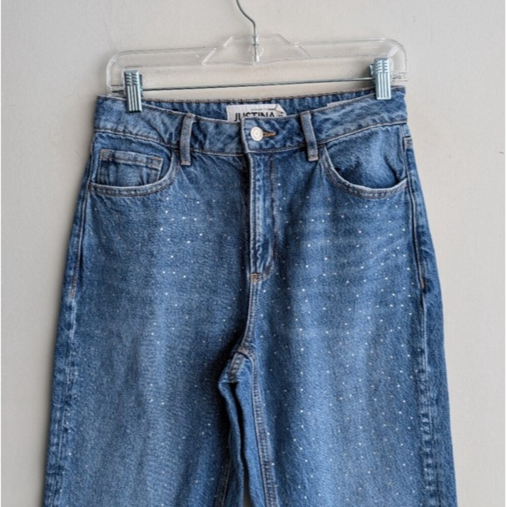Dynamite Rhinestone Straight Leg Jeans - Picture 7 of 9